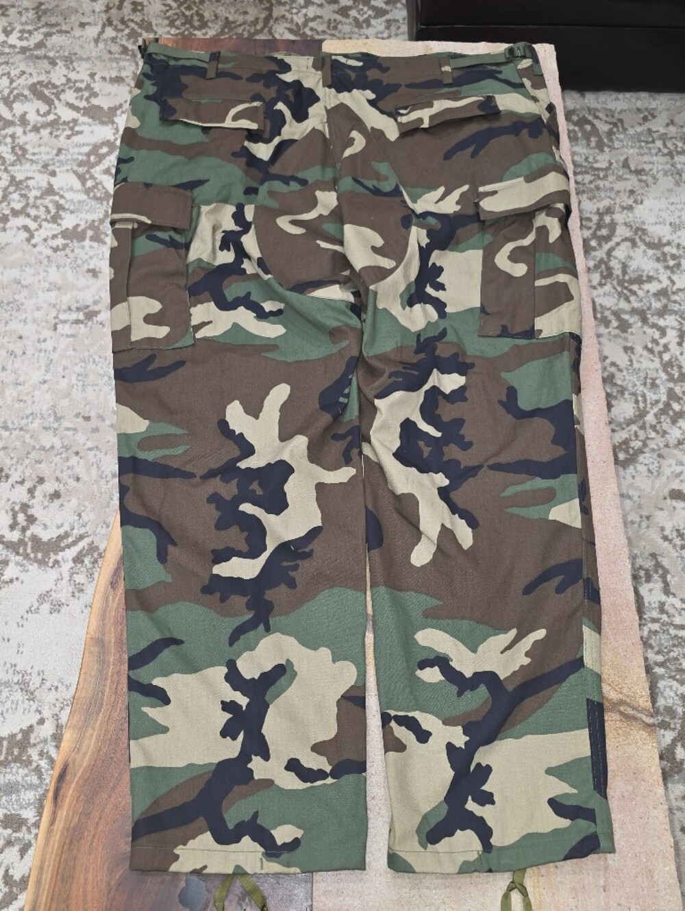 Men's Cargo Pants in Green/Brown Camo - Durable Utility Style Big & Tall 43/32 - Picture 6 of 11